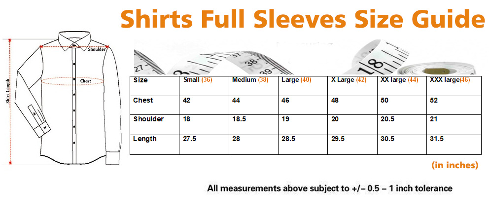 shirts-size-chart